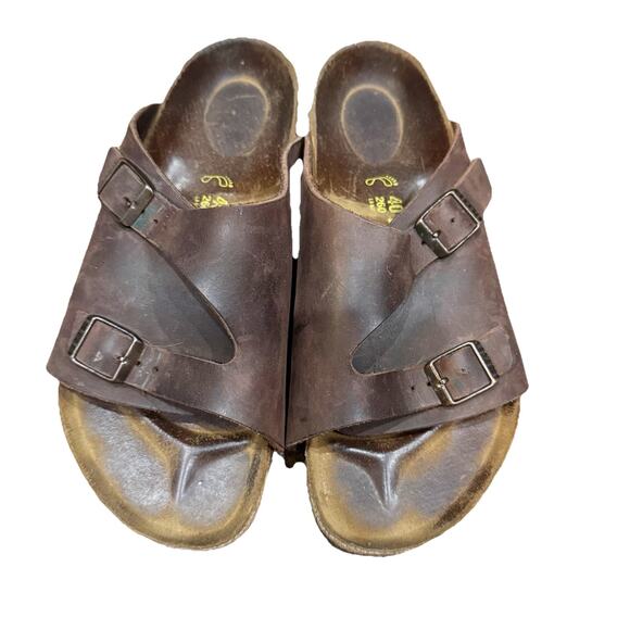 Birkenstock Shoes - Birkenstock Zurich Size 40 W9/M7 Color Brown Upper Leather Sandals